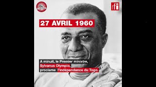 Togo  Sylvanus Olympio proclame lindépendance  27 avril 1960 [upl. by Airdnala828]