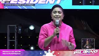 Robredo in her miting de avance Ipanalo na natin ang sambayanang Pilipino [upl. by Aicile]