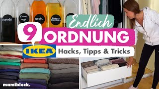 9 Ikea Hacks  Tipps amp Tricks  Ordnung im Haushalt ohne Aufwand  Sortieren und Ordnen  mamiblock [upl. by Atims870]