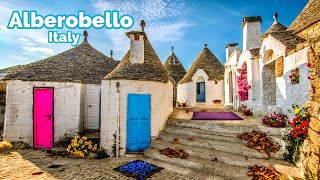 Alberobello Italy 🇮🇹 The Strangieast Village In Puglia  4K HDR Walking Tour [upl. by Nyrhtac]