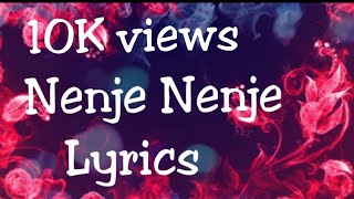 Nenje Nenje song with Lyrics நெஞ்சே நெஞ்சே Ratchagan movie [upl. by Wojcik]