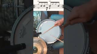 inverted paradiddle beat drums drumbeat lesson drummer learning beats groove education [upl. by Phi]