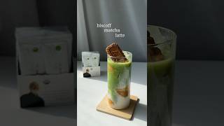 Biscoff matcha latte  fun drink recipe [upl. by Llenrac]