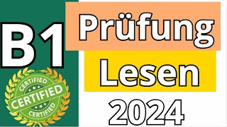 GAST  B1 Prüfung  Lesen Übungssatz  GAST DTZ 2024 TEST [upl. by Ro119]