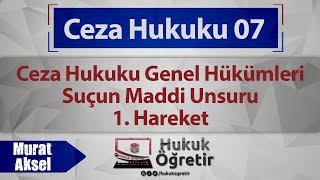 07 Ceza Hukuku  Suçun Maddi Unsuru  Hareket  Murat AKSEL [upl. by Mattie708]