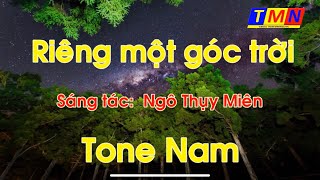 KARAOKE Riêng một góc trời Rumba  Tone Nam  coverbytmn [upl. by Chiarra19]