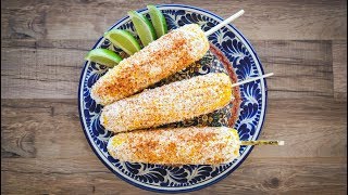 Chef Beckys Elotes Mexican Corn on the Cob with Cotija Cheese DELISH [upl. by Rolando811]