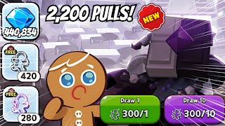 CRAZY 2200 Pulls In ONE VIDEO  COOKIE RUN KINGDOM GACHA OPENING [upl. by Christis]