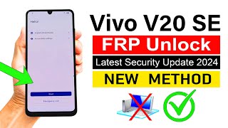 Vivo V20 SE Google Account Bypass 2024  NEW METHOD without pc [upl. by Darbee]