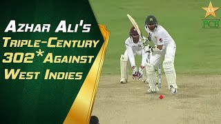 Highlights Of Azhar Alis TripleCentury 302 Against West Indies  PCB  MA2T [upl. by Selwin]