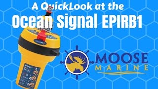 RescueME EPIRB1 quickLook with Moose  Moose Marine [upl. by Oeak742]