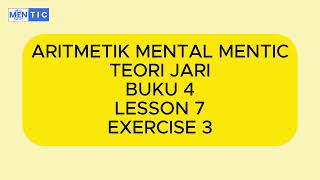 TEORI JARI  BUKU 4  LESSON 7  EXERCISE 4 [upl. by Adnorhs]