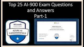 Part 2  Top 25 AI 900 Exam Questions and Answers  Exam Question and Answers for AI Fundamental [upl. by Biegel335]