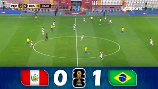 PERU vs BRASIL 01 • Eliminatorias Mundial USA 2026 • Partido Completo  Streaming [upl. by Yevette]