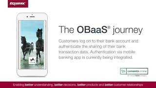 Equifax Open Banking as a Service OBaaS customer onboarding demo Nov 2020 [upl. by Aitnahs]