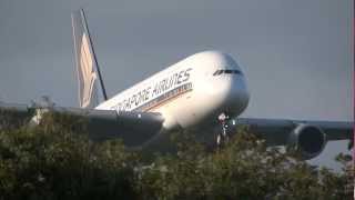 Singapore Airlines A380 Landing at Tokyo International Airport [upl. by Volkan774]