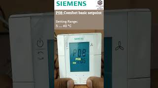 Siemens RDF 30002 Thermostat Parameter Settings  controlsandsystems [upl. by Hoo]