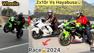 Finally Zx10r 2024 Vs Hayabusa😍 Back workout😍 in Ladakh Ride❤️ [upl. by Lebatsirc]