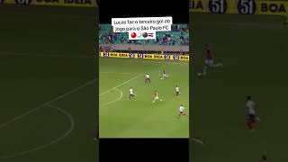 São Paulo FC 🔴⚪⚫🇾🇪 faz o terceiro gol da partida com Lucas Moura agora Bahia 0x3 São Paulo FC [upl. by Tarazi]