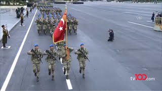 Türk Komandoları kardeş topraklarda beraber Mehter Marşı söyledi [upl. by Rednasyl979]