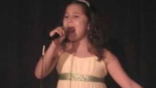 Amazing 9 Year Old Singer Performs Somewhere From Barbara Streisand [upl. by Aliab222]