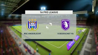 Anderlecht vs Beerschot  Belgian Pro League 27122020  Fifa 21 [upl. by Ahseuqram]