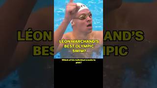 Léon Marchands Best Olympic Swim… [upl. by Ahsilram]