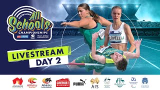 Athletics Australia  Australia All Schools Championships  Day 2  Track Stream [upl. by Riana102]