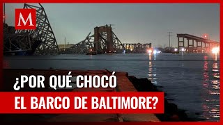 ¿Por qué el barco se estrelló contra el puente de Baltimore ¿Qué pasó [upl. by Lleryd234]