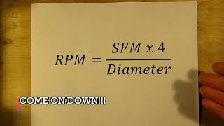 Calculating the RPM for your machines [upl. by Avan337]