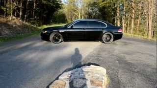 03 BMW 745Li E66 22quot MRR GT1 blkblk ACS kit [upl. by Airemaj]