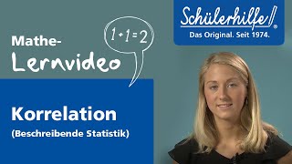 Korrelation in der beschreibenden Statistik 🎓 Schülerhilfe Lernvideo Mathe [upl. by Aisats852]