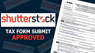 How To Submit Tax Form In Shutterstock  Shutterstock Tax Submission  Bangla Tutorial [upl. by Emrich]