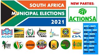 2021 SA Municipal Elections  on 1st November 2021  Top 16 Political Parties [upl. by Ordnagela767]