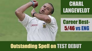 CHARL LANGEVELDT  Career Best  546  Cape Town  TEST DEBUT  ENGLAND tour of SOUTH AFRICA 2005 [upl. by Wenonah]