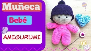 🧶Muñeca bebé amigurumi tejida a CrochetGanchillo Baby doll crochet [upl. by Onida]