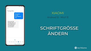 Schriftgröße ändern  Xiaomi Android 12  MIUI 13 [upl. by Vandervelde845]