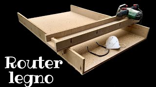 Come fare un Pantografo  Router per la lavorazione del Legno Fai da Te Piallare le tavole [upl. by Htenywg247]