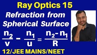 Ray Optics 15  Refraction from Spherical Surfaces  Formula  Derivation and Numericals JEENEET [upl. by Hashimoto455]