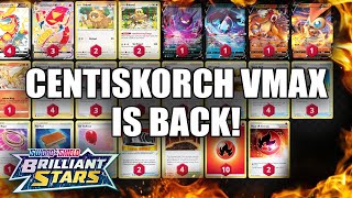 Centiskorch VMAX Deck Profile Is Now WAAAY BETTER With Brilliant Stars Pokemon TCG [upl. by Ikeda775]