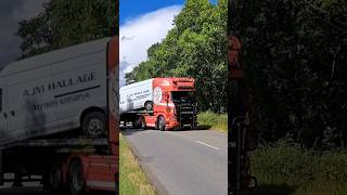 C amp M Birchard Transport Scania R500 Open Pipe leaving Truckfest Malvern 2024 scania openpipe [upl. by Naggem70]