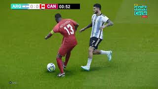 🔴Argentina Vs Canada LIVE  Copa America Semifinal PES 21 Simulation Gameplay [upl. by Medlin]