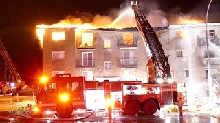 Longueuil Incendie dévastateur sur Toulouse  Horrific fire leaves 3 dead 292019 [upl. by Faber125]