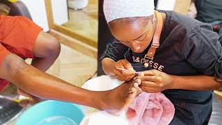 Ultimate ASMR Leg Massage and Pedicure Experience [upl. by Yenot]