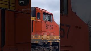 BNSF 8157 amp BNSF 8258 Eastbound On The BNSF Racetrack At Hinsdale Illinois bnsf bnsfrailway [upl. by Nomyaw]