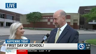 VIDEO New Britain High School students go back to school [upl. by Rey468]