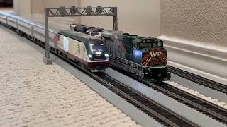 Amtrak HO scale trains [upl. by Leksehc]