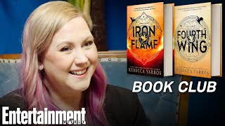 Author Rebecca Yarros on Iron Flame Fourth Wing and The Empyrean Series  Book Club [upl. by Assina641]