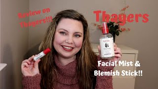 Thayers product review on Facial Mist and Blemish Stick [upl. by Trinl]