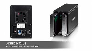 Бокс AKiTiO NT2 U31 для двух 35quot накопителей внешний HDD RAID [upl. by Anson]